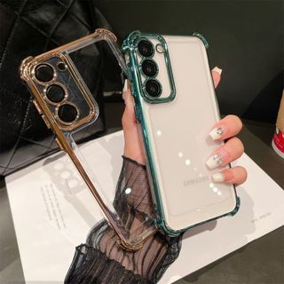 Ốp Lưng Cho Samsung A14 A54 A04s A24 A34 A15 A55 A25 A35 A05s Trong Suốt Túi Khí Bốn Góc Chống Sốc Có Ống Kính Phim Vỏ Điện Thoại