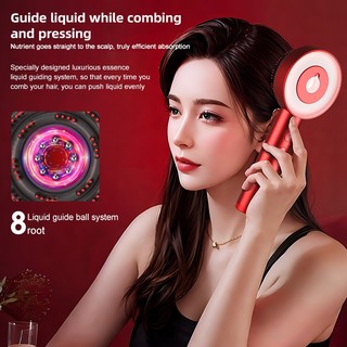 Lược Massage Điện Da Đầu Máy Mát Xa Màu Xanh Đỏ Ánh Sáng Sóng Trầy Xước Lược Chải Tóc Massage Trong Khi Hướng Dẫn Chất Lỏng Lông Khối Lượng Tóc Quà Tặng Sức Khỏe