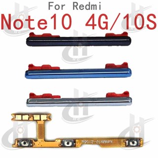 Dành Cho Redmi Note 10 4G / Note 10S Nút Bên Âm Lượng Nguồn Nút Cáp Mềm Nút Tắt Âm Lượng Lên Xuống Nút Bên Thay Thế Một Phần