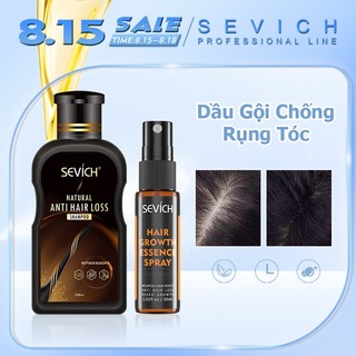 Combo Dầu Gội 200ml，Xịt dưỡng tóc 30ml Sevich Ginger Cho Tóc Hư Tổn Do Tạo Kiểu Công Nghệ Tái Kết Nối Giúp Ngăn Gãy Rụng Tóc