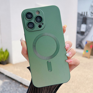 Ốp Điện Thoại TPU Mềm Mạ Điện Từ Tính Có Vòng Nhẫn Kim Loại Cho iphone 14 13 12 11 Pro Max