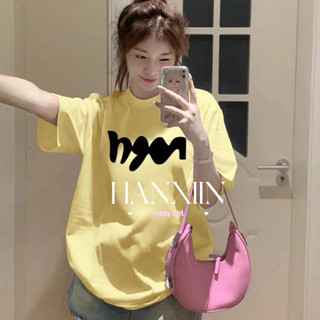 HANXIN áo phông áo thun nữ croptop baby tee Cổ điển Fashion Phong cách Trendy WTX247013O 27Z240706