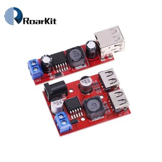 Lm2596 Đầu ra USB kép 9V / 12V / 24V / 36V Công tắc sạc xe hơi 5V DC-DC Mô-đun cấp nguồn 3A Buck Bộ chuyển đổi điều chỉnh