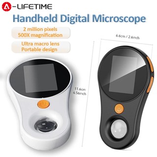 Kính lúp kính hiển vi cầm tay kỹ thuật số phóng đại 500X Kính lúp có đèn cho đồng xu điện tử Sửa chữa đồng hồ trang sức
