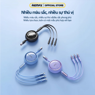 Cáp dữ liệu cáp sạc nhanh 3 trong 1 Remax 15W Type C / Micro Usb cho điện thoại di động Android Cáp sạc có thể mở rộng 1,2m