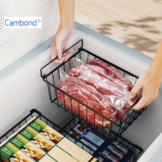 Cambond 4/8 RỔ TỦ ĐÔNG Gói Có Thể Xếp Chồng Ngực Tủ Đông Giỏ Sắp Xếp Tủ Lạnh Giỏ Chứa Đồ Nhà Bếp Giá Tổ Chức Cho142L/198L Tủ Đông Sâu Phân Loại Và Nhận Thực Phẩm Đông Lạnh