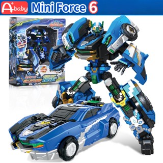  Mini Force 6 Đồ chơi chính hãng Robot dành cho trẻ em Đồ chơi biến hình nhân vật hành động Foley Lucy Max Sammy 