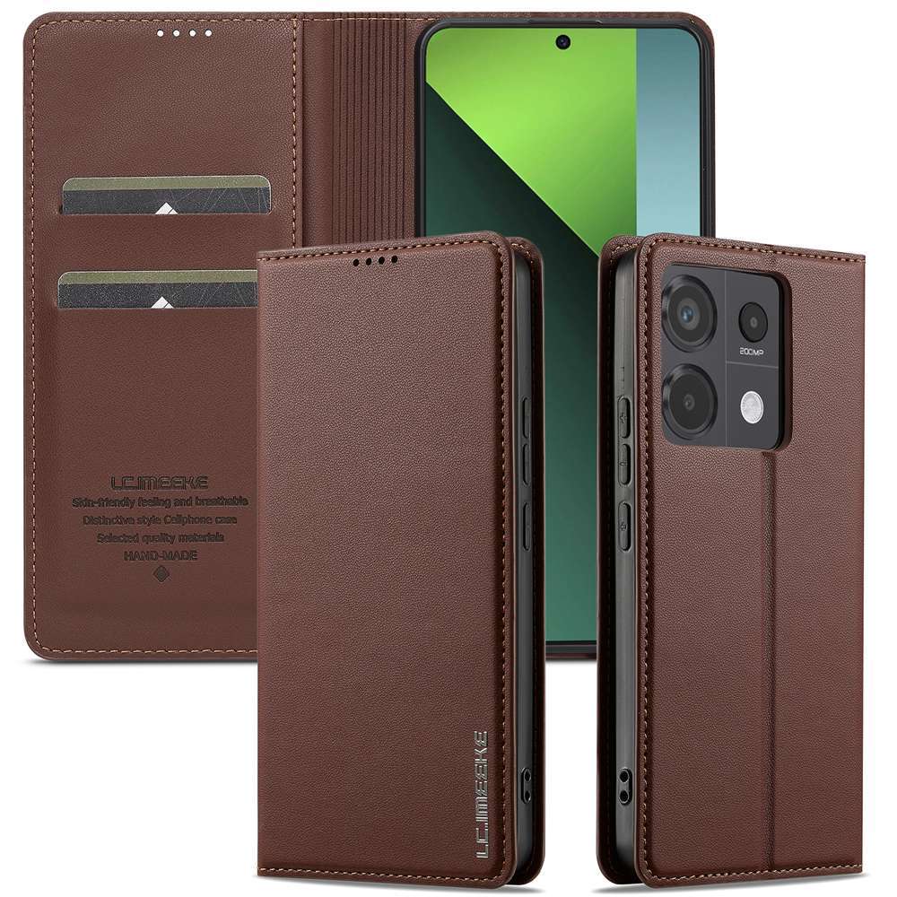 Ốp điện thoại từ tính Xiaomi Redmi Note 11 12 13 Pro Bao da PU Flip Cover Bảo vệ điện thoại siêu mỏng
