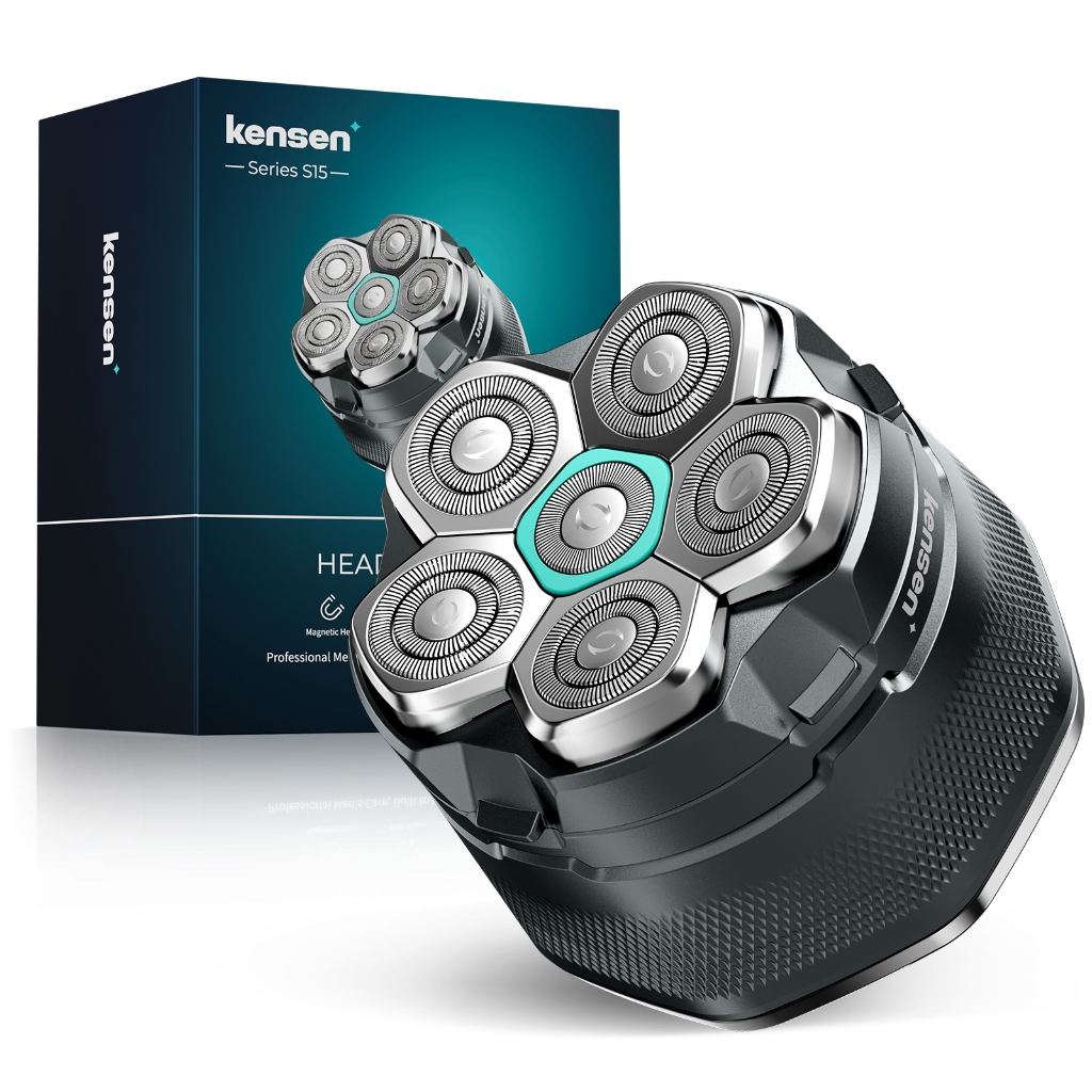 KENSEN Máy cạo râu điện 6D Máy cạo râu đầu cho nam giới hói Cạo râu ướt / khô Máy cạo râu Máy cạo râu USB Máy cạo râu có thể sạc lại Quà tặng