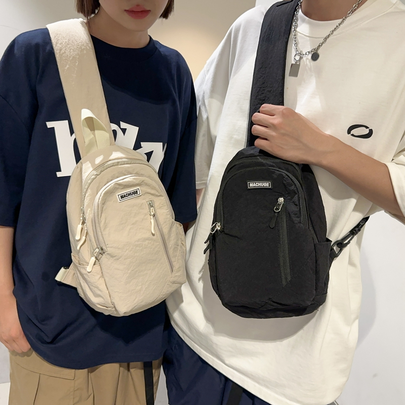 Ulzzang Thời trang chống nước Hàn Quốc Túi đeo ngực nữ dung tích lớn dành cho nữ