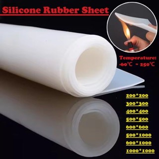 1 Cái Tấm Cao Su Silicon Mờ Màu Trắng Chịu Nhiệt Độ Cao Cấp Thực Phẩm Tấm Gel Silica 200x200 300x300 400x400 500 * 500 1000 * 1000mm (BB)