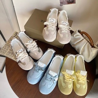 Phong Cách Hàn Quốc Ngón Chân Tròn Bao Chân Giày Đế Bằng Nhẹ PU Một Chân Dây Đeo Chữ Thập Bé Gái Mặc Bên Ngoài Hàng Ngày Thời Trang Dây Co Giãn Chống Trơn Trượt Giày Đế Bằng Nhà Máy Giá Bán Buôn