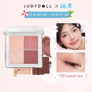 Phấn mắt 4 màu JUDYDOLL màu trà sữa màu ánh ngọc trai lì 5.3g