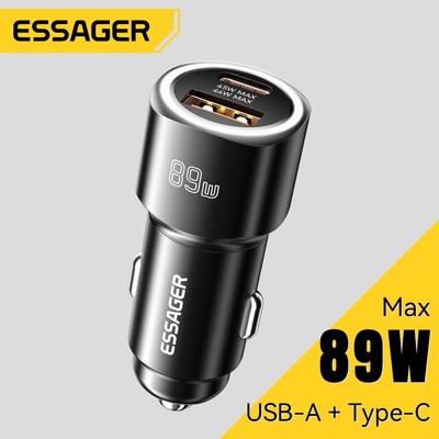 89w Super Flash Charge A + C Car hỗ trợ PD3.0 / QC3.0 / QC4.0 Huawei Samsung