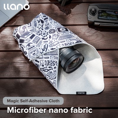 Llano Bảo Vệ Magic Vải Tự Dính Bọc Bảo Vệ Ống Kính Camera Bọc Mềm Chắc Chắn Dày Để Bảo Quản Thiết Bị Công Nghệ