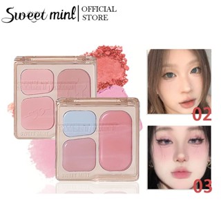  Phấn má Sweet Mint  bảng phấn má hồng 3 ô nội địa trung tông cam hồng đào,Nhiên Khỏa Thân Bóng 