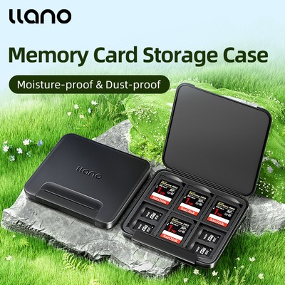 Hộp đựng thẻ Llano Hộp đựng thẻ nhớ chống nước & chống sốc cho thẻ SD / Micro SD TF Hộp đựng lưu trữ bảo vệ có nhãn
