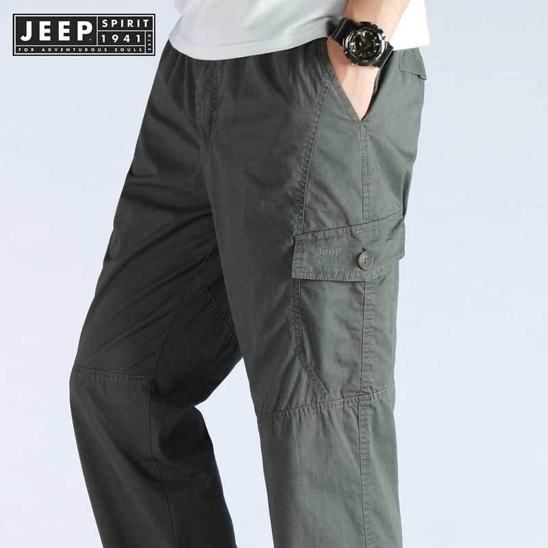 Jeep SPIRIT 1941 ESTD Quần thể thao nam dáng rộng quần ống thẳng