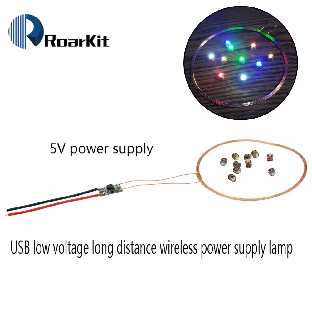 0 ~ 80mm Mô-đun cấp nguồn không dây đường dài Đèn cấp nguồn không dây 5V Mô-đun cuộn dây cấp nguồn k