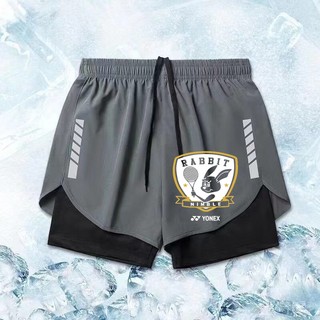 Quần short tập tennis dòng cầu lông Yonex mới thời trang dành cho nam và nữ, quần short hai lớp thể thao mềm mại, nhẹ, thoáng khí