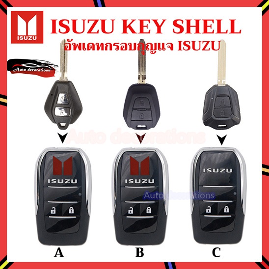 Khung từ xa Chìa khóa gấp cho D max mu-7 mu-x x-series Isuzu 2007-2025 Vỏ xe sửa đổi pxb8