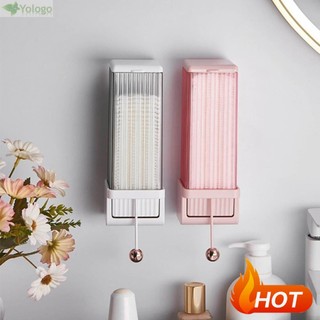 Hộp đựng bông trang điểm YOLOGO, Hộp đựng bông tiết kiệm không gian chống thấm nước, Thiết thực gắn tường Dễ dàng lắp đặt Tấm lót bông tự động Phòng tắm
