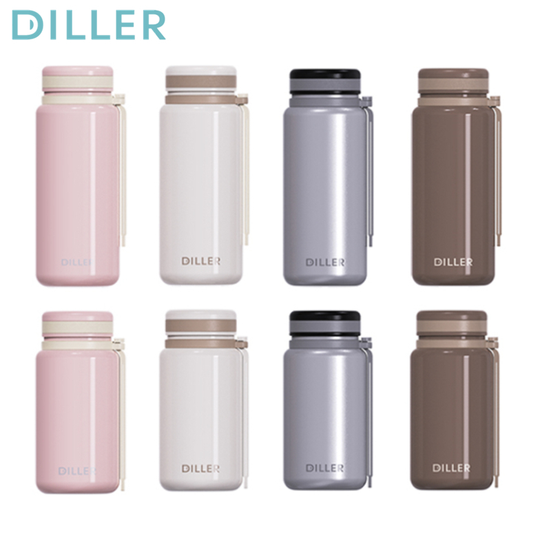 Bình giữ nhiệt chân không Diller Bình nước uống Mini dễ thương bằng thép không gỉ 316 (260 / 350ml) 