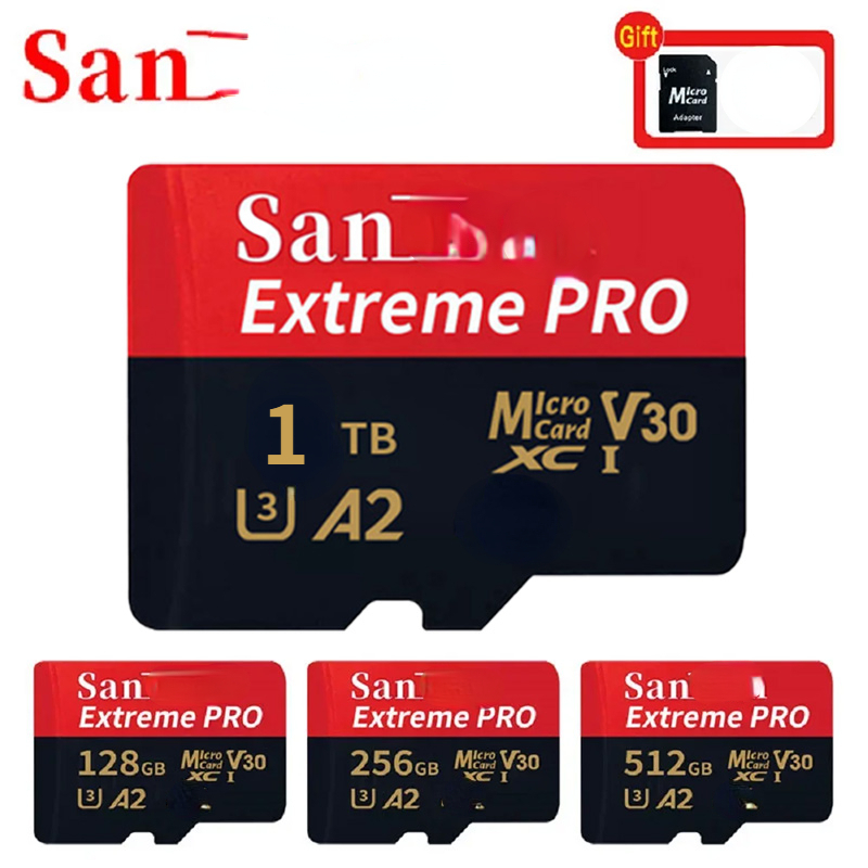 Thẻ Nhớ 512GB 1024GB 256GB Extreme Pro Micro SD Card 32GB 64GB 128GB 1TB Thẻ Flash TF