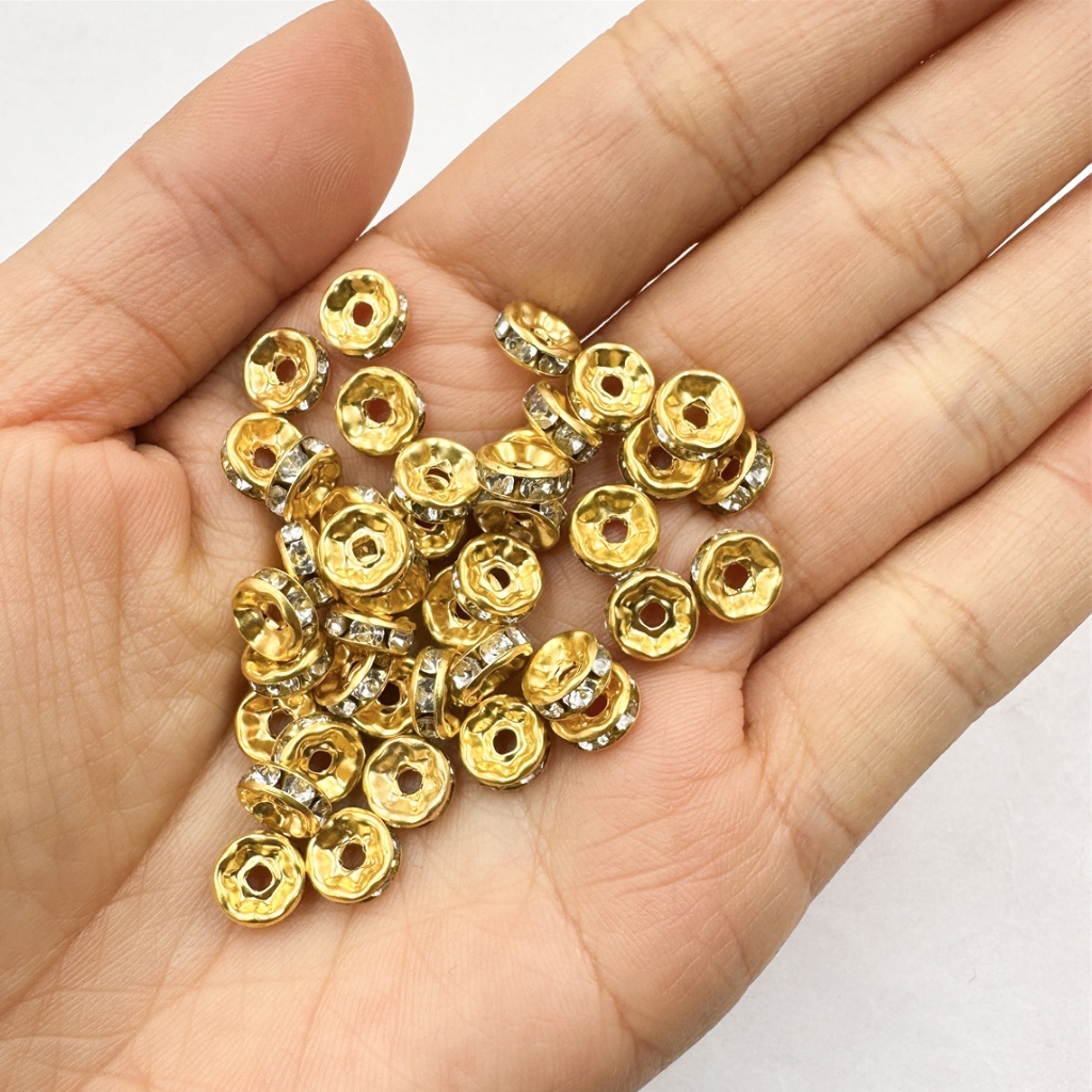 Set 40/80 hạt pha lê 6 8mm dùng làm đồ trang sức