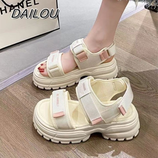 DAILOU Dép sandal nữ Đế Dày 2024NEW thoải mái mềm mại dép đế cao FDL2440972