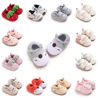 Thời Trang Bé Gái Bé Trai Dễ Thương Mềm Mại Hoạt Hình Chống Trơn Trượt Cotton Tập Đi Giày Công Chúa Họa Tiết Động Vật Giày Tập Đi Đầu Tiên Cho Trẻ Sơ Sinh