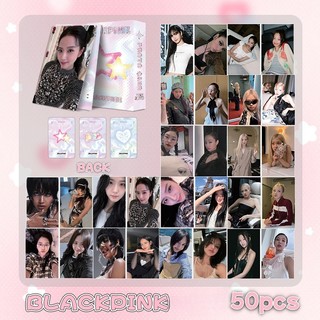Set 50 tấm thẻ ảnh nhóm nhạc black-pink twice njs