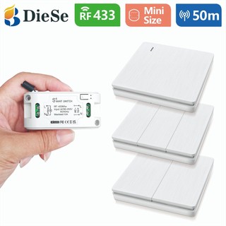 Công tắc đèn không dây 433 MHz và Công tắc treo tường Bộ điều khiển từ xa Điều khiển từ xa