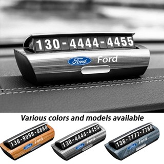 Biển hiệu đỗ xe tạm thời cao cấp Ford điện thoại phát sáng biển số điện thoại di động ẩn Fiesta Ranger T6 / T7 / T8 Focus Territory Everest Ecosport Ka Focus Fusion