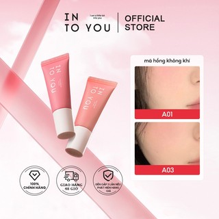 INTO YOU Phấn Má Lỏng Cảm Giác Khí Air Màu Sương Mù Tự Nhiên