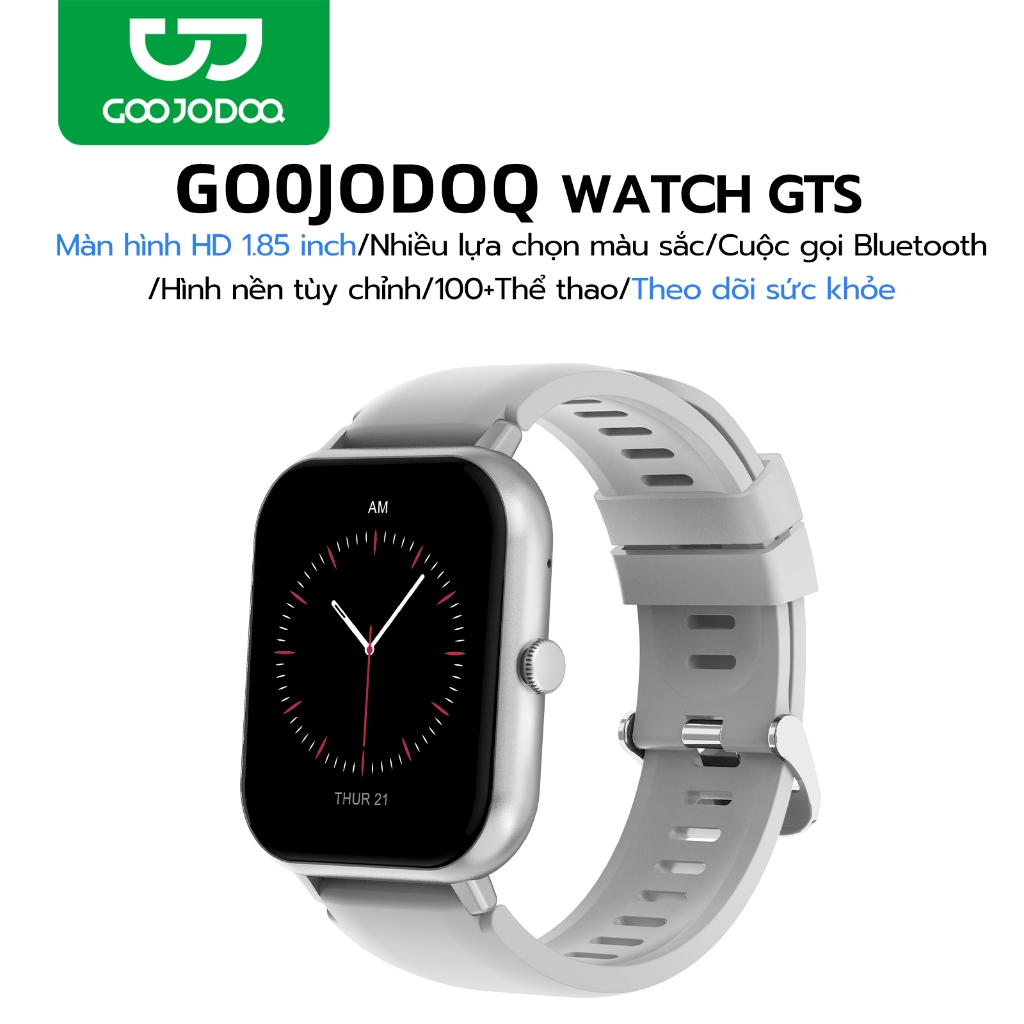 Đồng hồ thông minh chính hãng GOOJODOQ 2024 Màn hình cảm ứng, theo dõi sức khỏe, kết nối điện thoại để nhận tin nhắn, gọi điện, chống nước