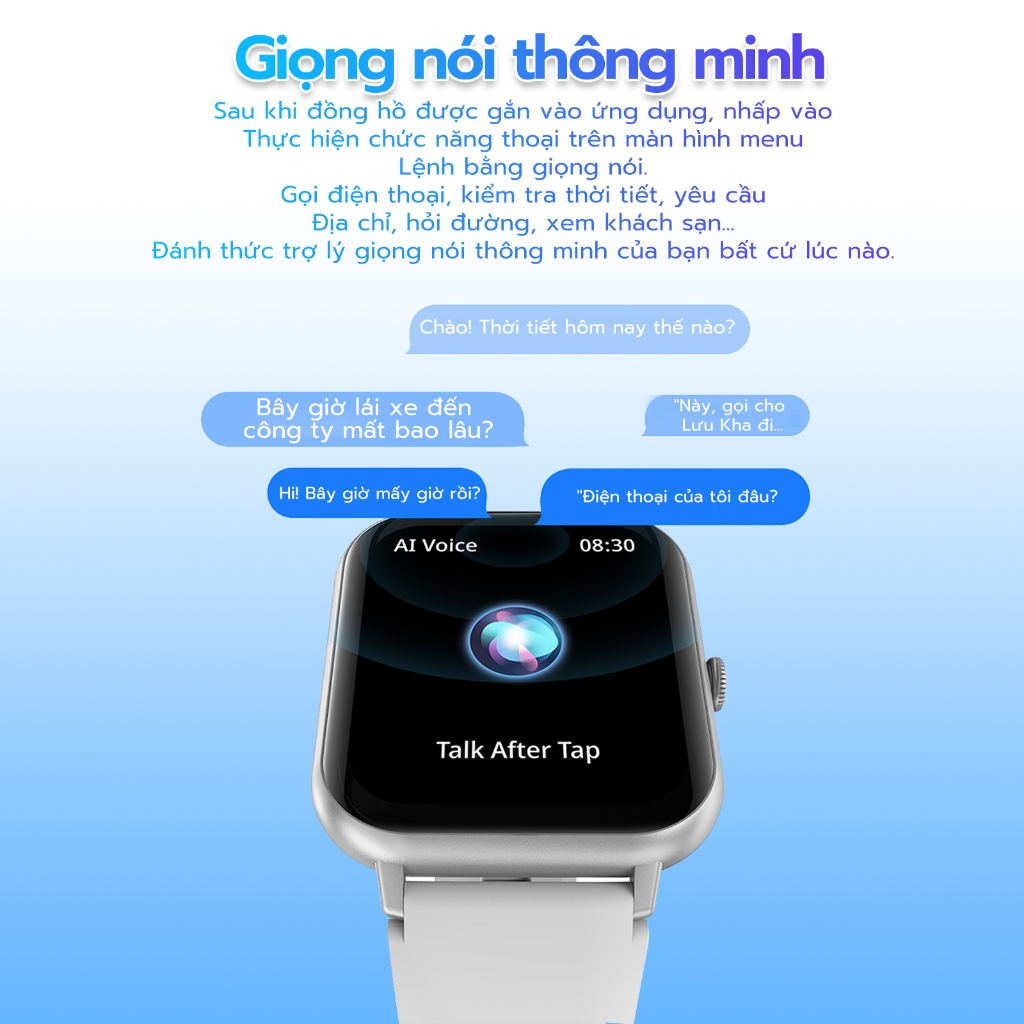 Đồng hồ thông minh chính hãng GOOJODOQ 2024 Màn hình cảm ứng, theo dõi sức khỏe, kết nối điện thoại để nhận tin nhắn, gọi điện, chống nước | BigBuy360 - bigbuy360.vn