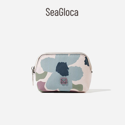 Seagloca Mới Ví Đựng Tiền Xu Mini Dễ Thương Phong Cách Hoa Nhỏ Ví Chìa Khóa Túi Đựng Tiền Xu Ngắn Cho Nữ 2406