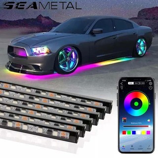 Dây đèn LED SEAMETAL trang trí khung gầm dưới thân xe hơi RGB nhiều màu sắc chống thấm nước điều khiển ứng dụng
