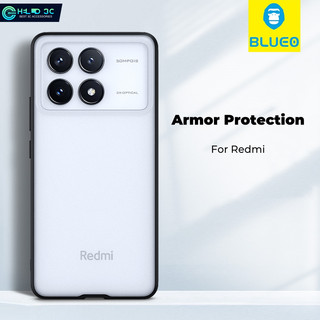 Ốp điện thoại bảo vệ áo giáp Blueo cho Redmi K70 / K80 mờ tinh tế chống sốc cho ốp lưng Redmi K80 chống vân tay Redmi K70