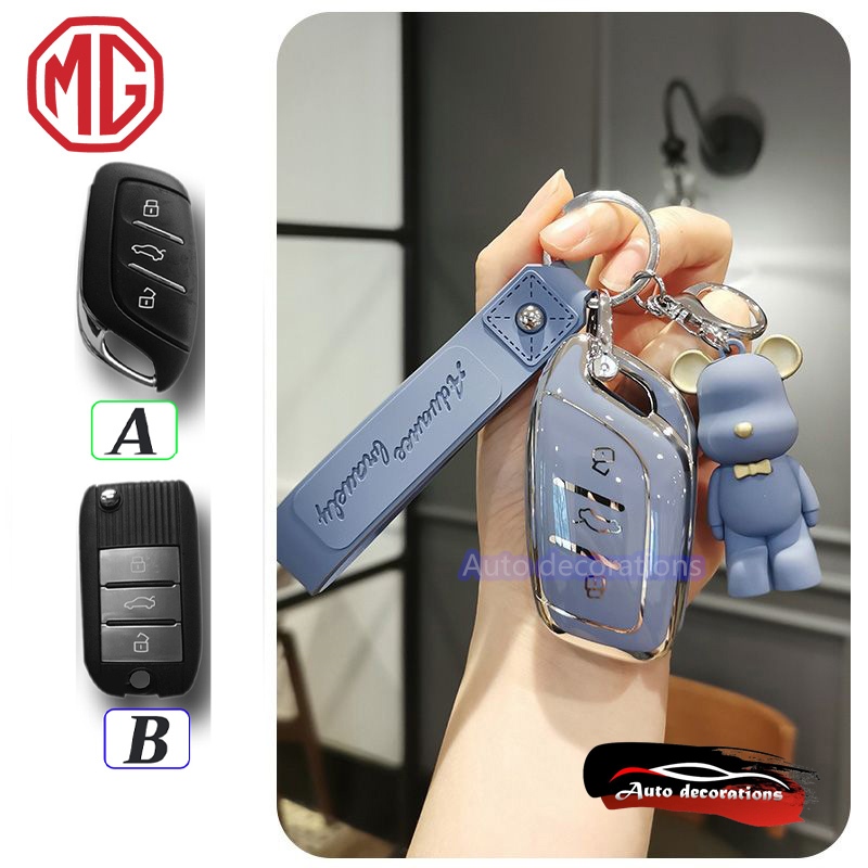 MG S5 EV MG EP MG4 Vỏ chìa khóa xe điện MG ES MG ZS EV Vỏ chìa khóa gấu móc khóa