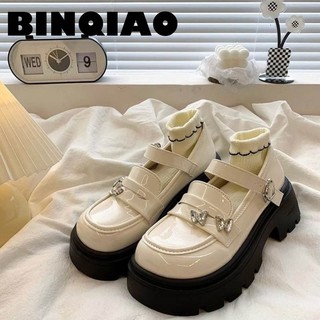 BINQIAO giày búp bê nữ 2024NEW giày cao gót nữ Thời trang Đế chống sốc Đáng yêu FSX2480BT0 33Z240816