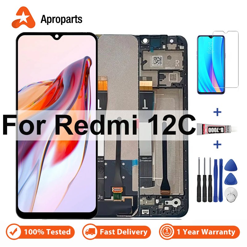 LCD Cho Xiaomi Redmi 12C 13C 10C 10A 22120RN86G Màn Hình Hiển Thị Với Bộ Số Hóa Màn Hình Cảm Ứng