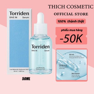 tinh chất Torriden Dive In Serum Low  Molecular Hyaluronic Acid 50ml dưỡng ẩm sâu, không bết dính