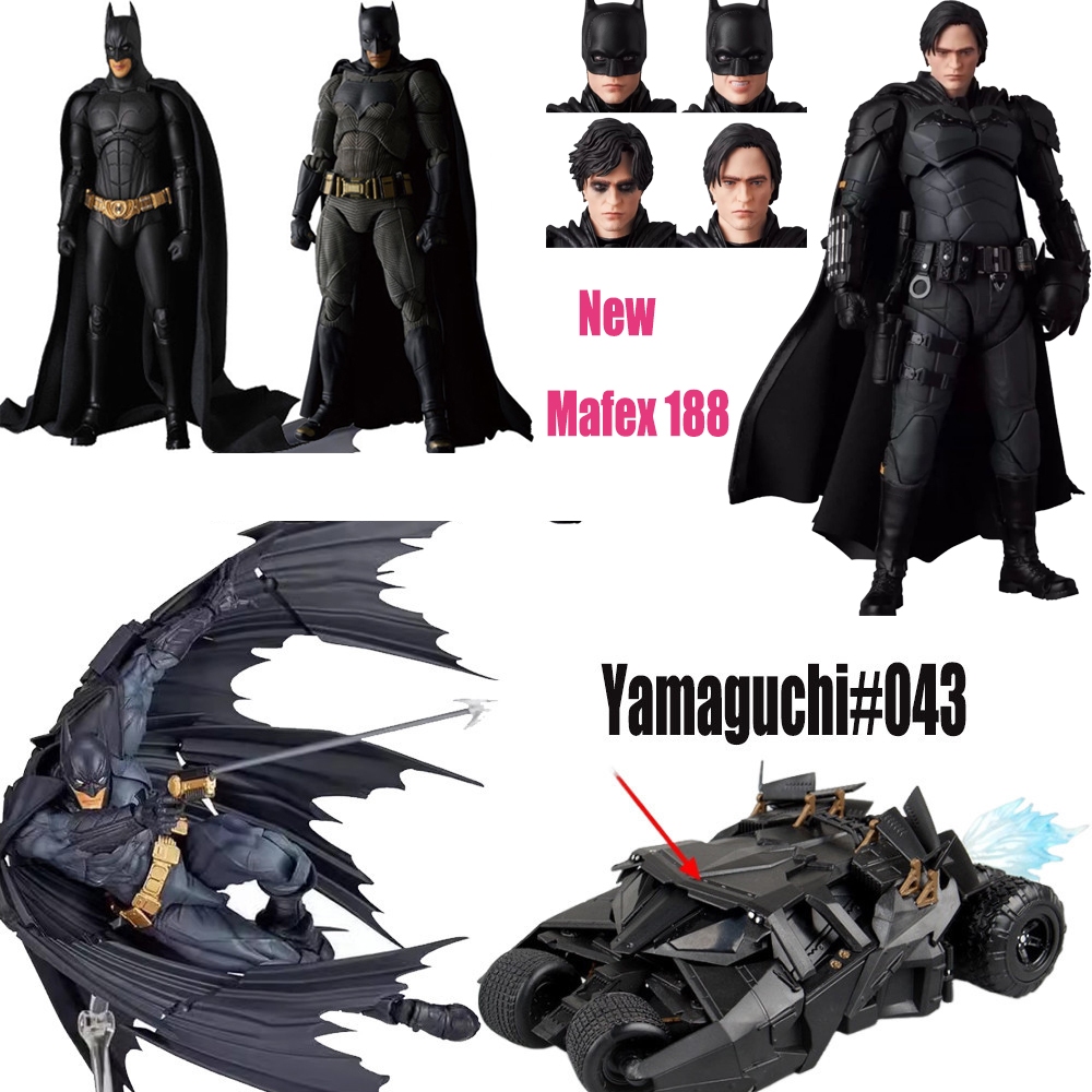 Yamaguchi Batman Mafex 188 Dark Knight Batmobile Batman Shf Di Chuyển Mô Hình Đồ Trang Trí Đồ Chơi
