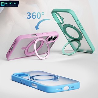 Ốp điện thoại từ tính ZGA có giá đỡ cho ốp lưng iphone 15 pro max chống sốc iphone 15 pro