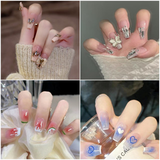 Set 24 móng tay giả không thấm nước có thể tháo rời làm đẹp cho nữ