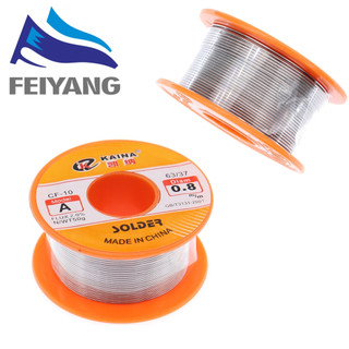  0.6   0.8   1   1.2   1.5MM 63   37 FLUX 2.0% 45FT Dây thiếc chì tan chảy lõi nhựa hàn cuộn cho diy 
