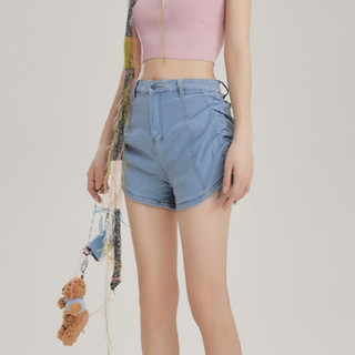 Quần short Denim giặt phong cách cổ điển Unifree