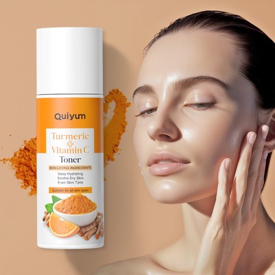 Quiyum Nghệ Vitamin C Toner Dưỡng Ẩm Sâu Làm Sáng Blemishes Dưỡng Ẩm Chống Lão Hóa Cho Da Dầu Khô100ml